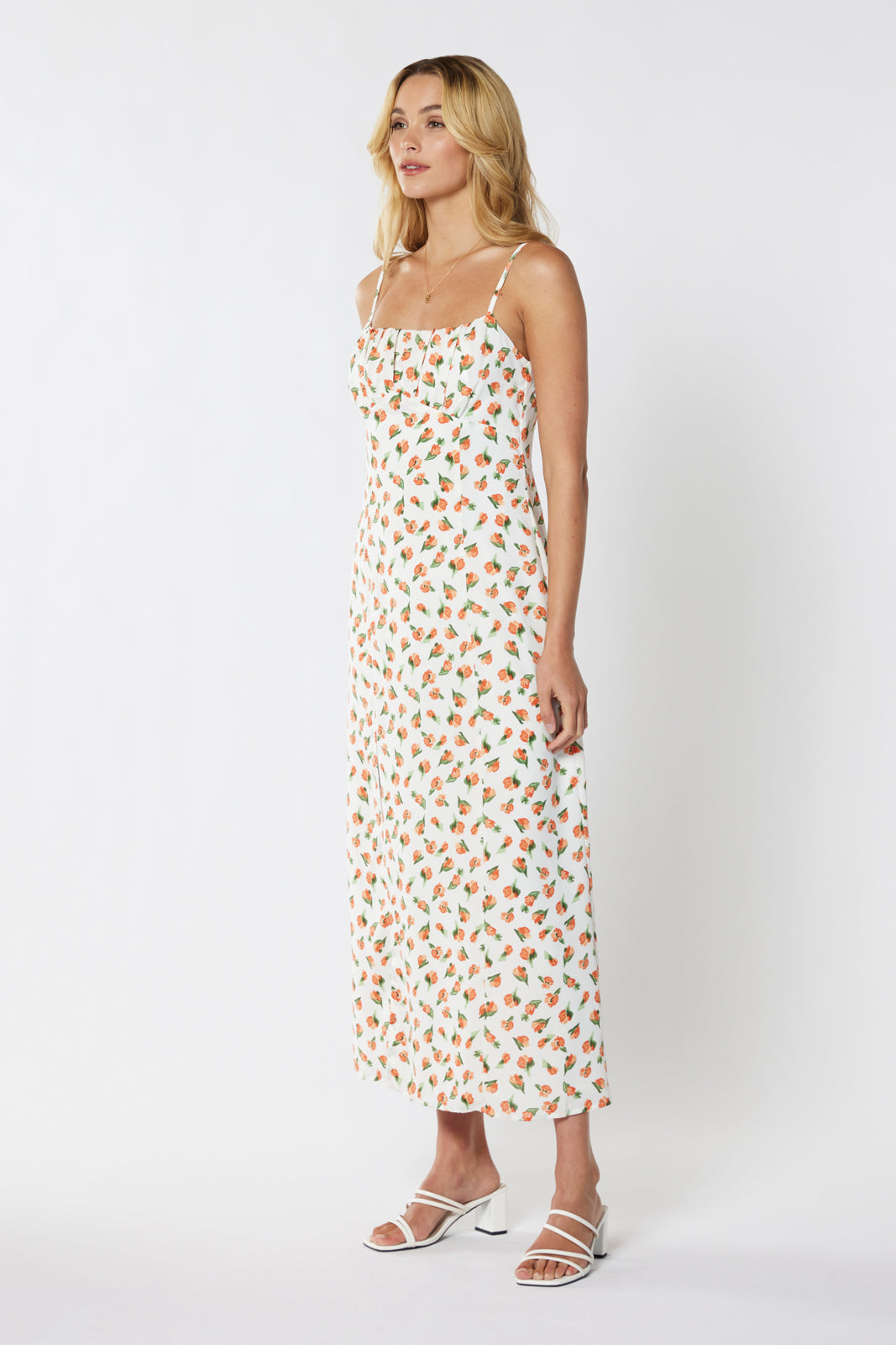 Aisha Floral Split Dress