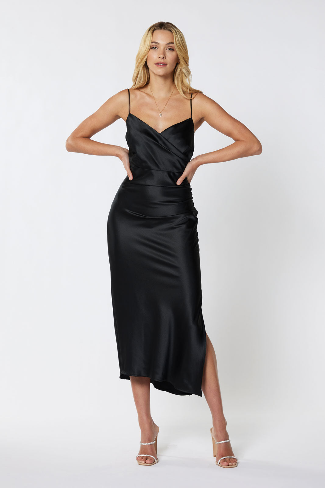 Billie Gathered Midi Dress