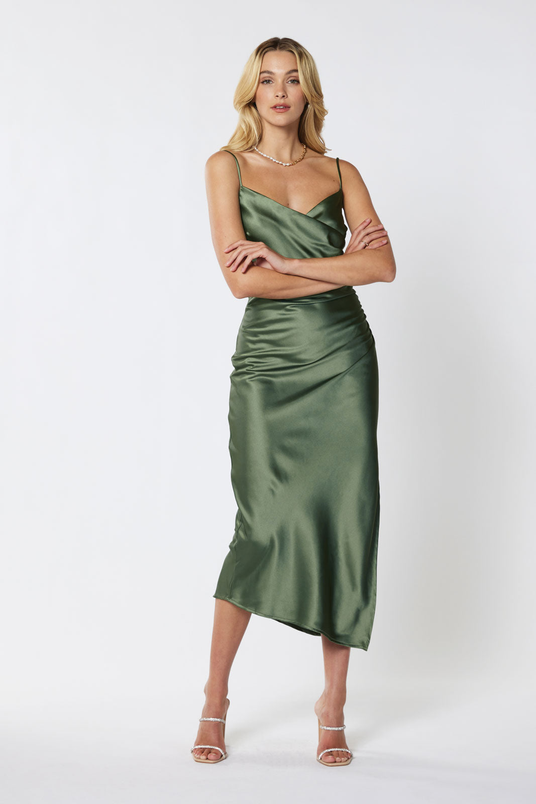 Billie Gathered Midi Dress