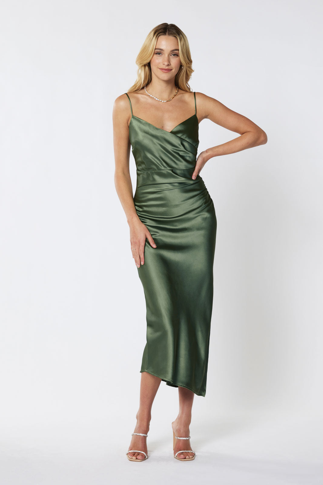 Billie Gathered Midi Dress