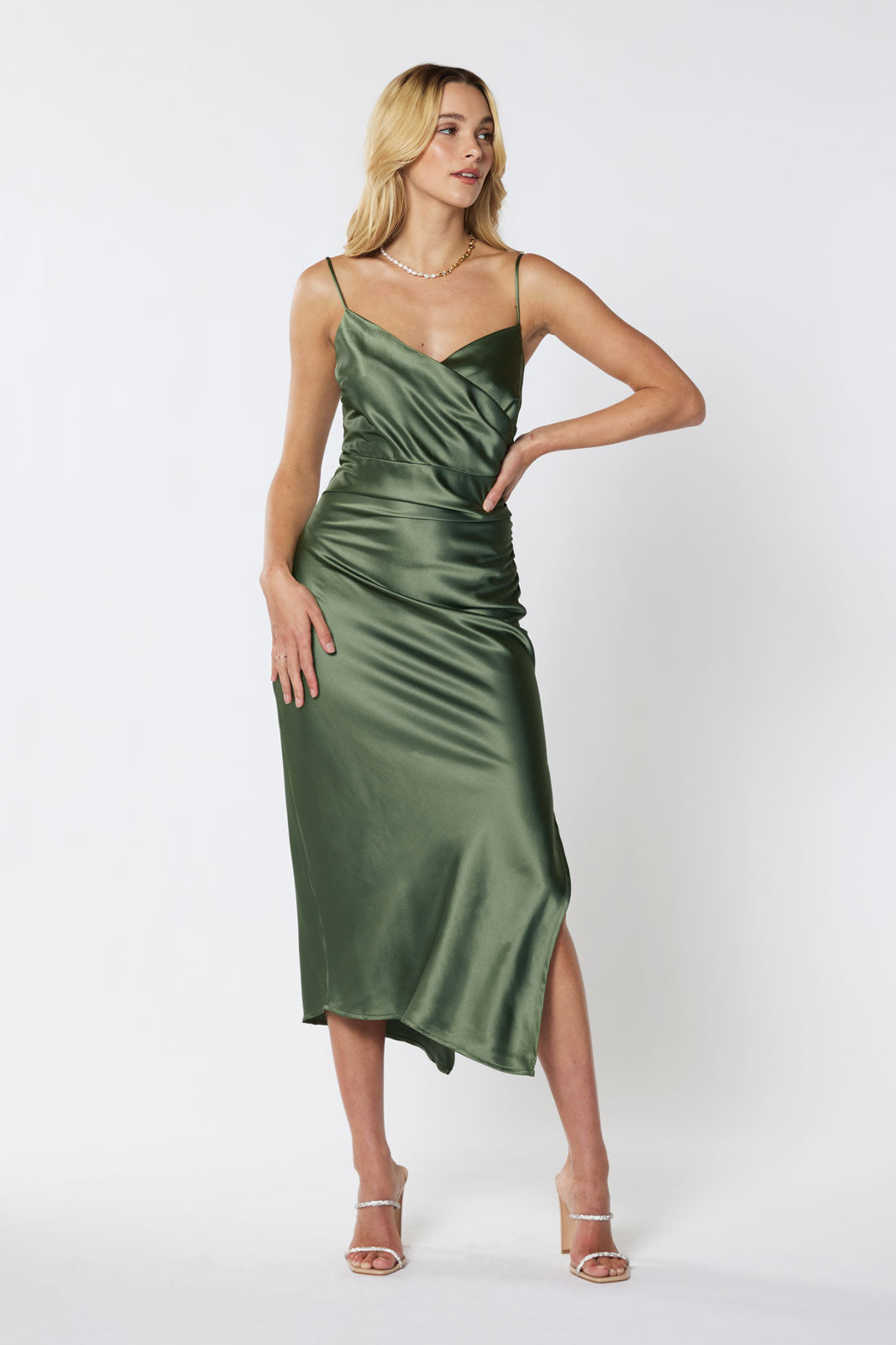 Billie Gathered Midi Dress