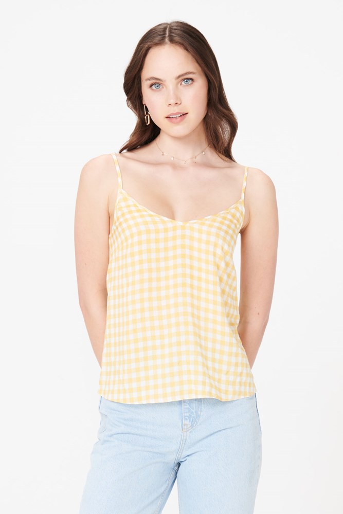 Sally Gingham Cami Top