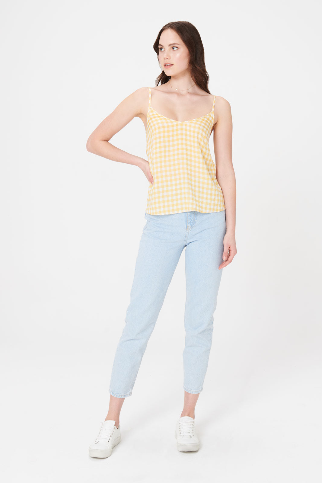 Sally Gingham Cami Top