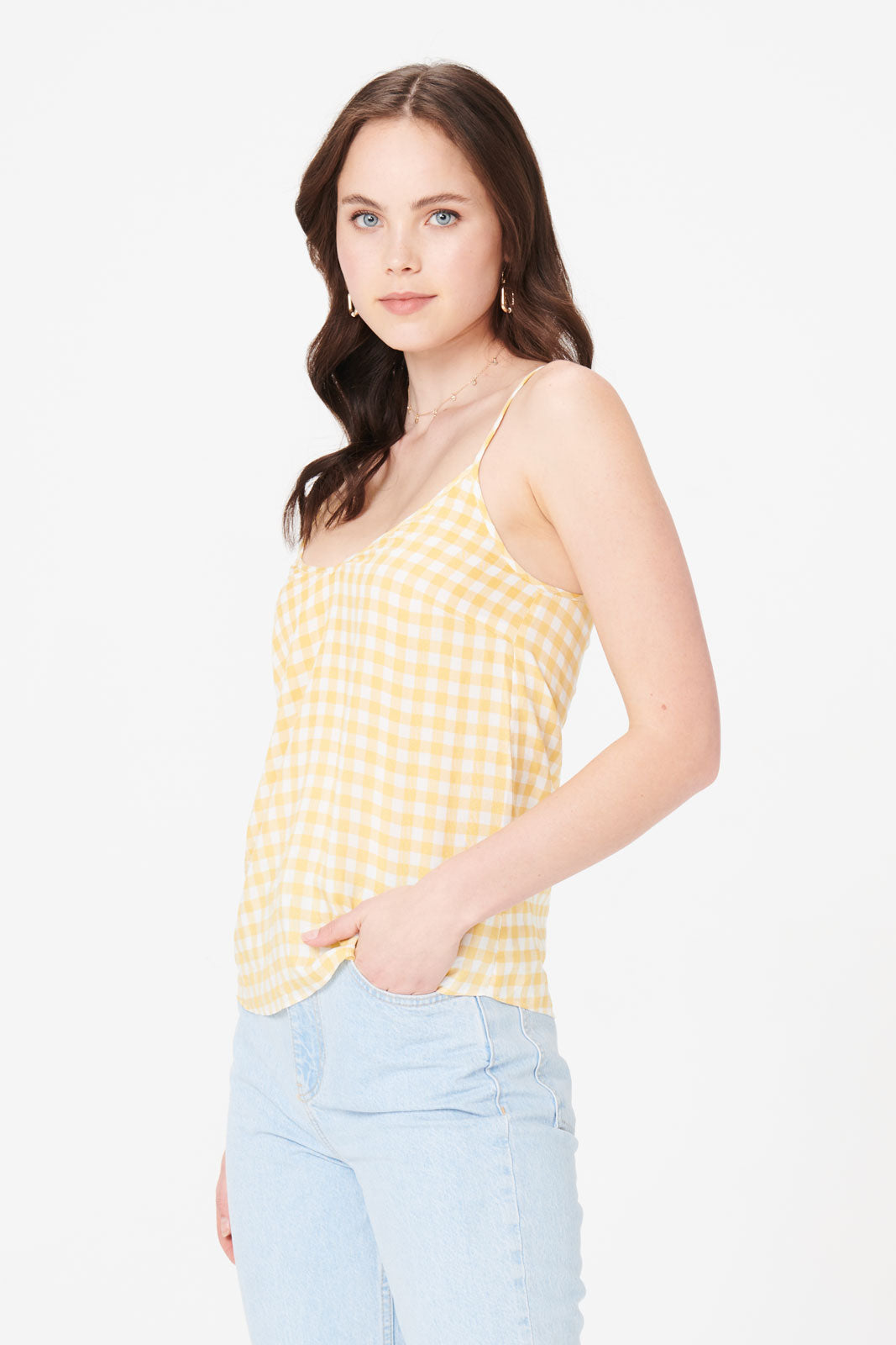 Sally Gingham Cami Top