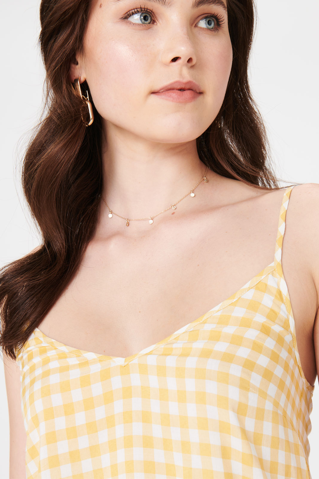 Sally Gingham Cami Top