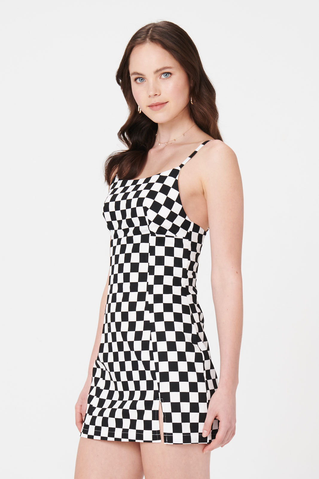 Ariel Check Mini Dress