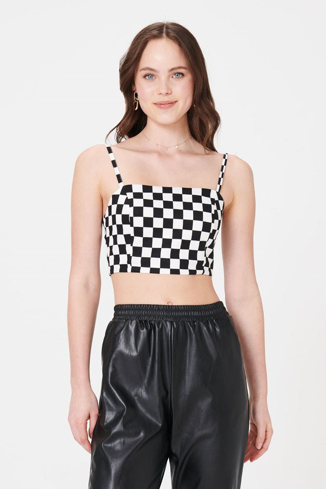 Ariel Check Crop Top