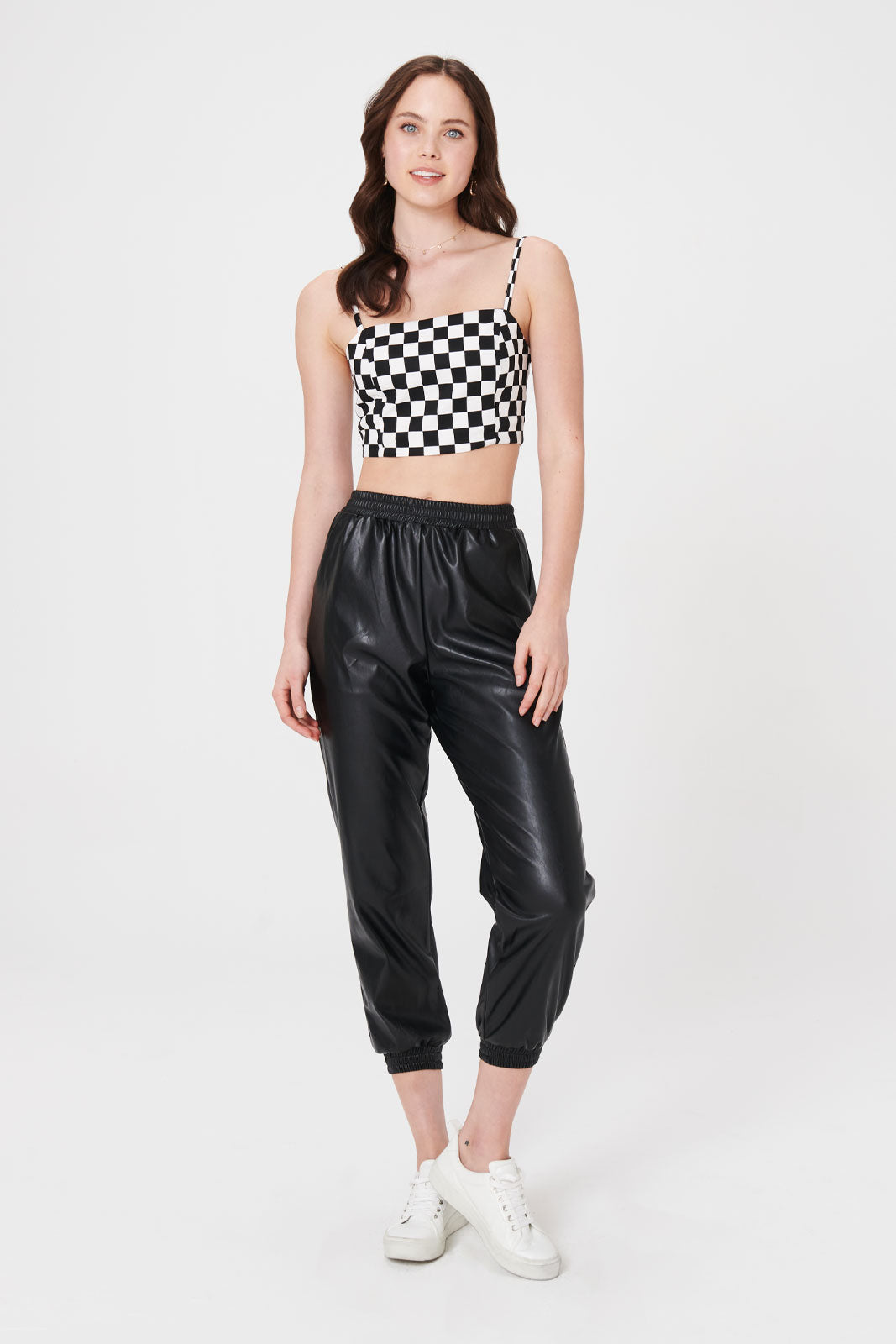 Ariel Check Crop Top