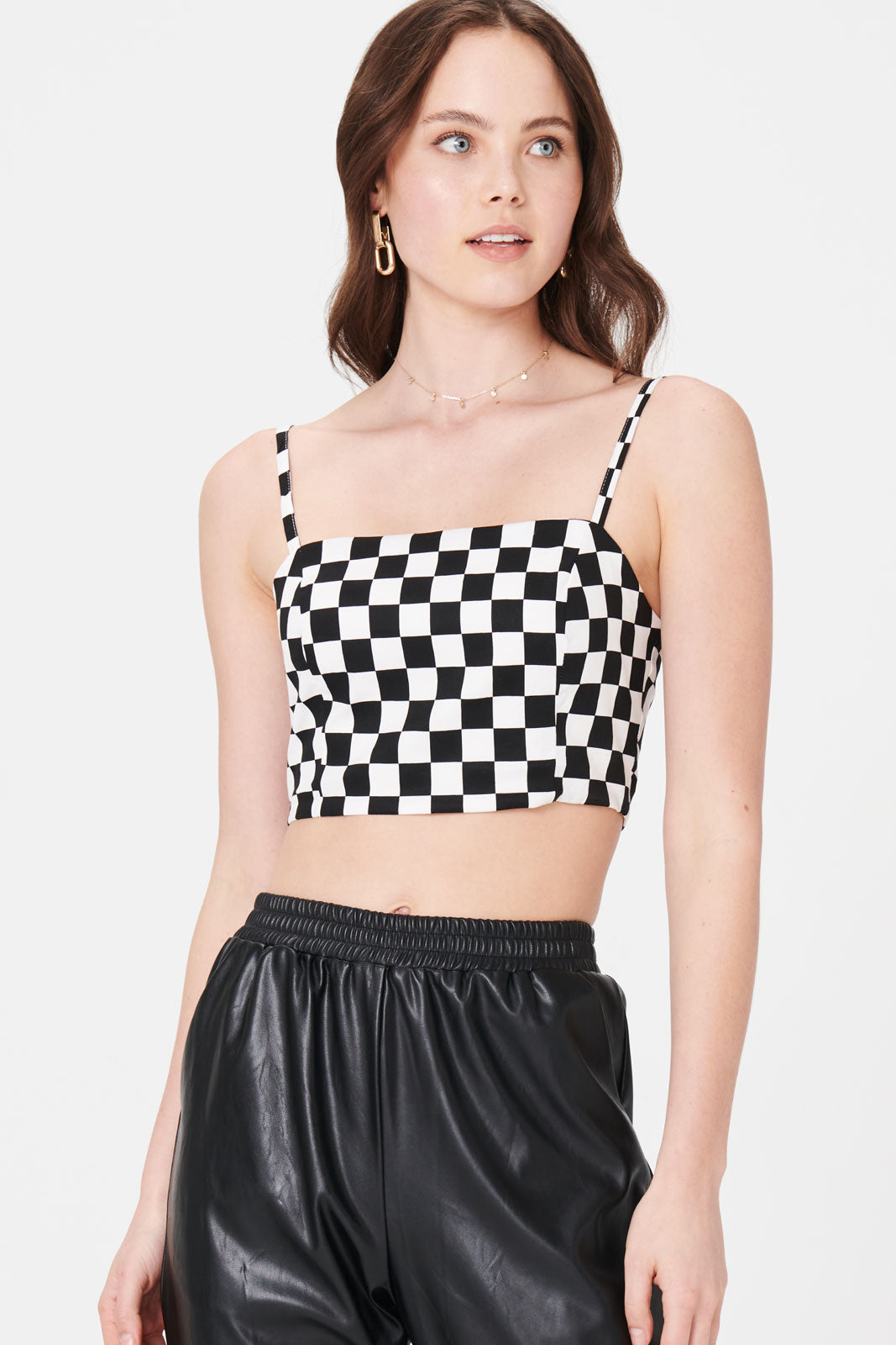 Ariel Check Crop Top