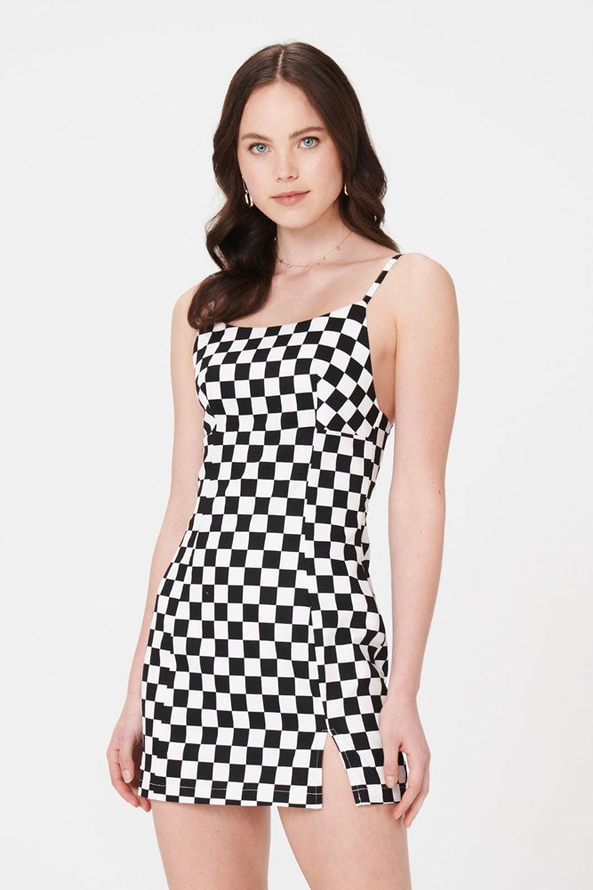 Ariel Check Mini Dress