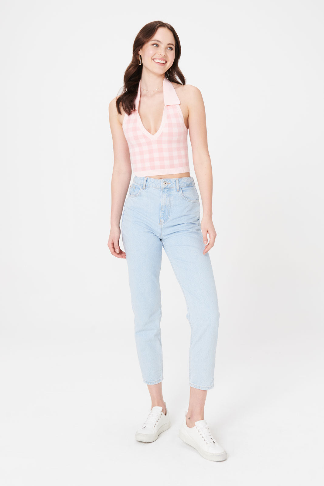 Stacey Collared Crop Top